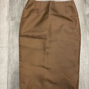 Escada Classic Brown Pencil Skirt